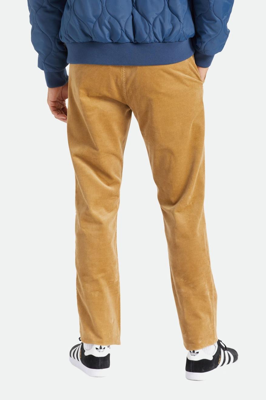 Khaki Brixton Choice Chino Regular Men's Pants | 750316ZUO