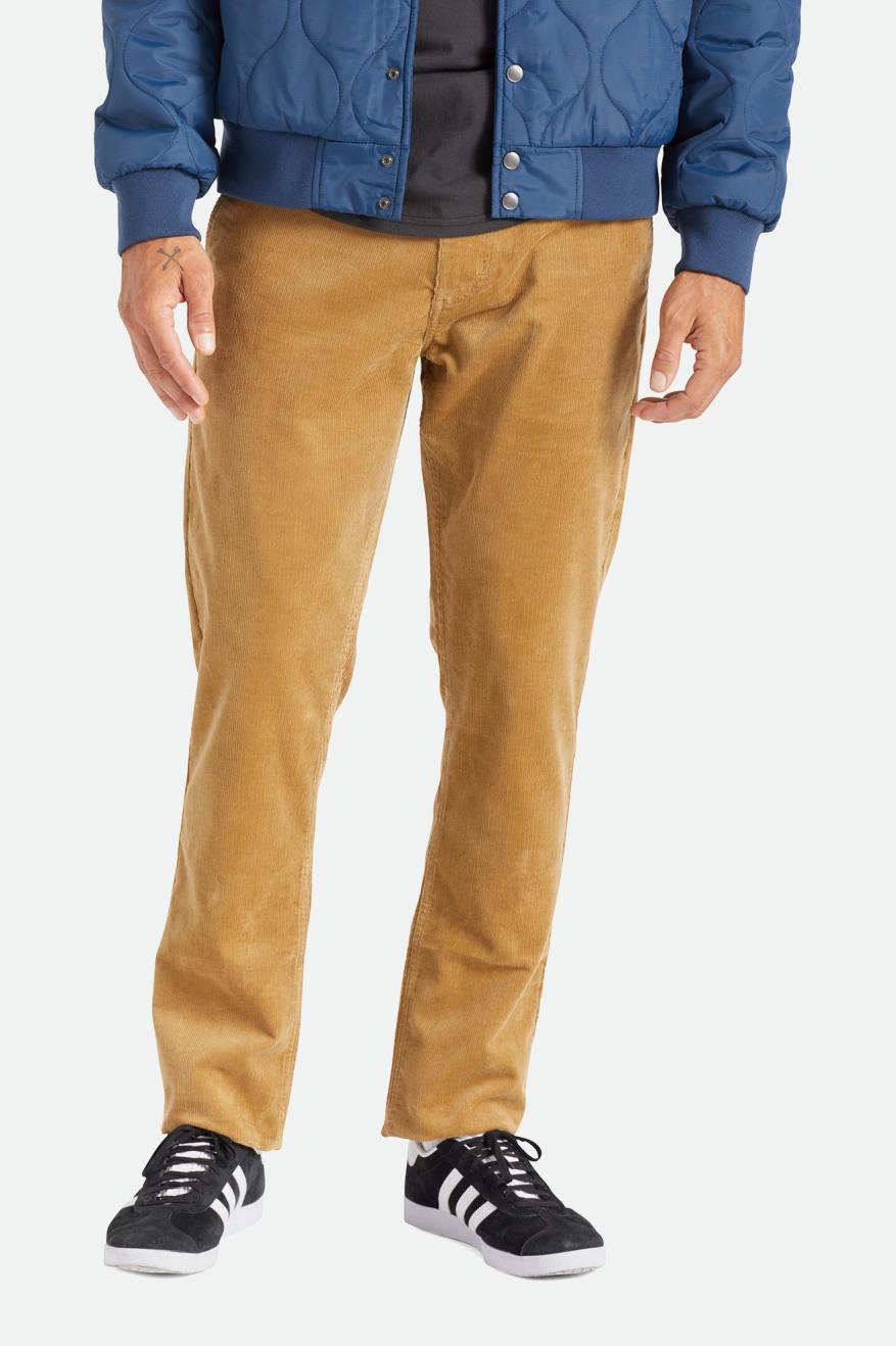 Khaki Brixton Choice Chino Regular Men\'s Pants | 750316ZUO