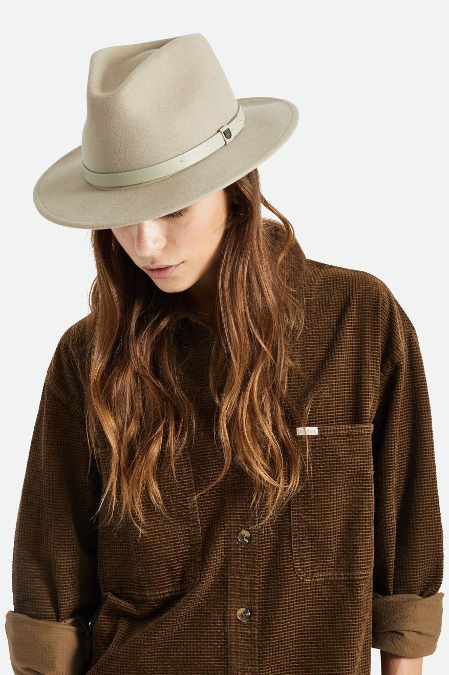 Light Green Brixton Messer Fedora Women's Fedoras | 156932GFQ