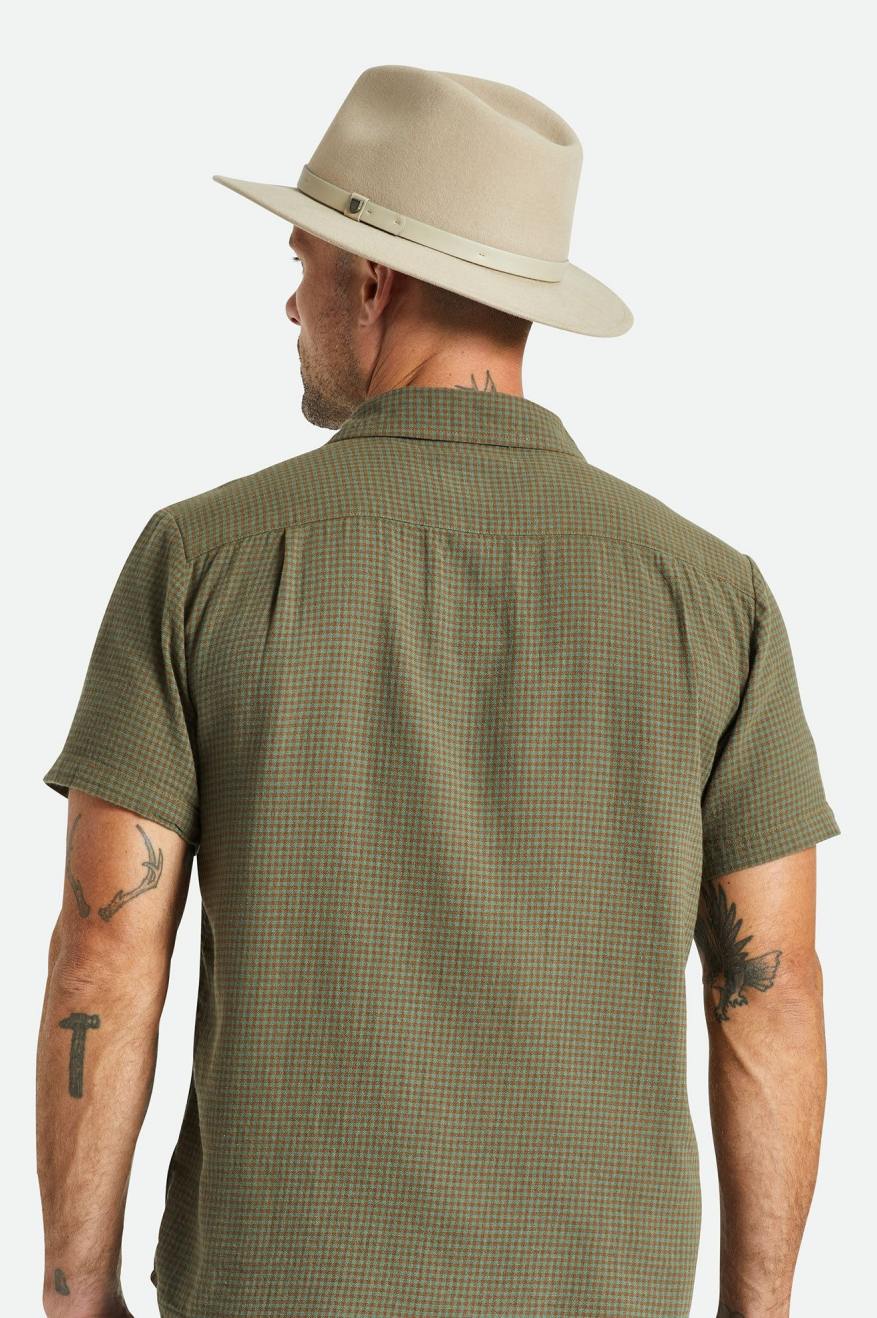 Light Green Brixton Messer Men's Fedoras | 361725PNI