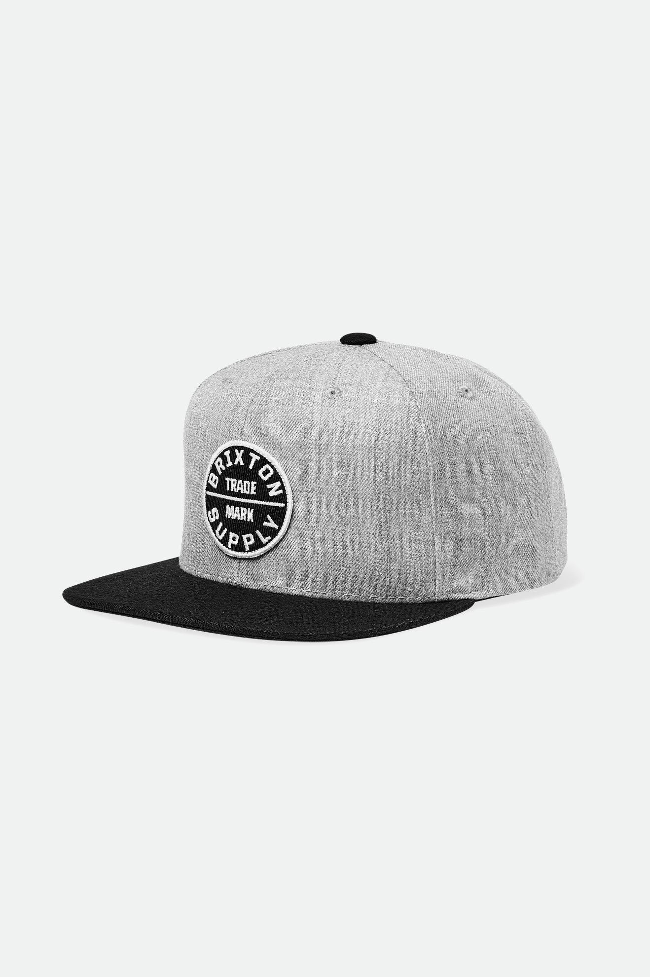 Light Grey / Black Brixton Oath III Men\'s Caps | 152397ZYR