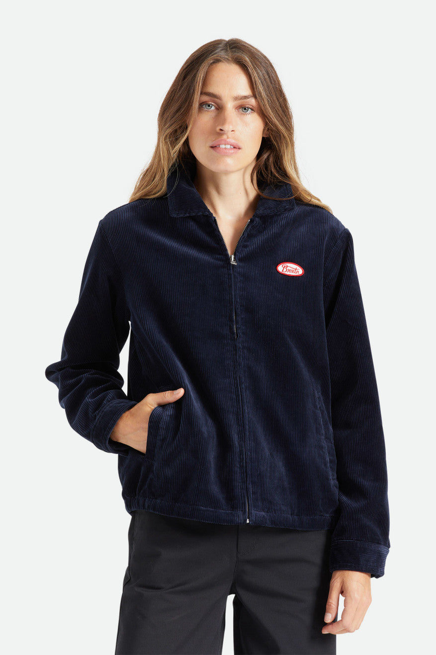 Navy Brixton Utopia Women's Jackets | 902836WHB