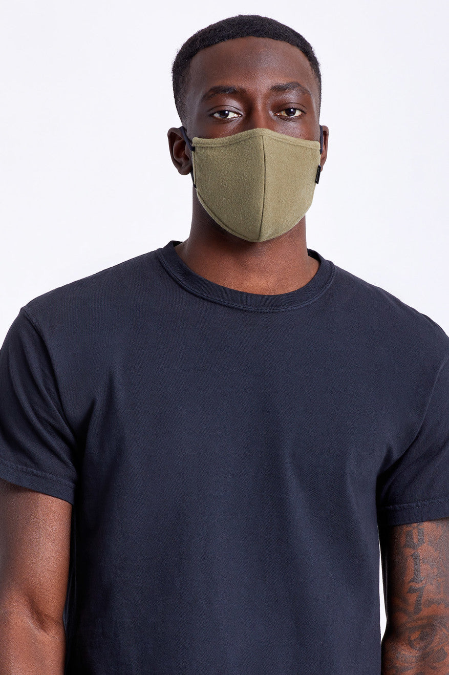 Olive Brixton Arctic Fleece Unisex Face Masks | 349508DAH