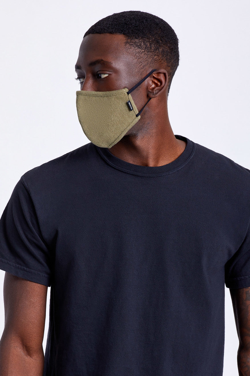 Olive Brixton Arctic Fleece Unisex Face Masks | 349508DAH