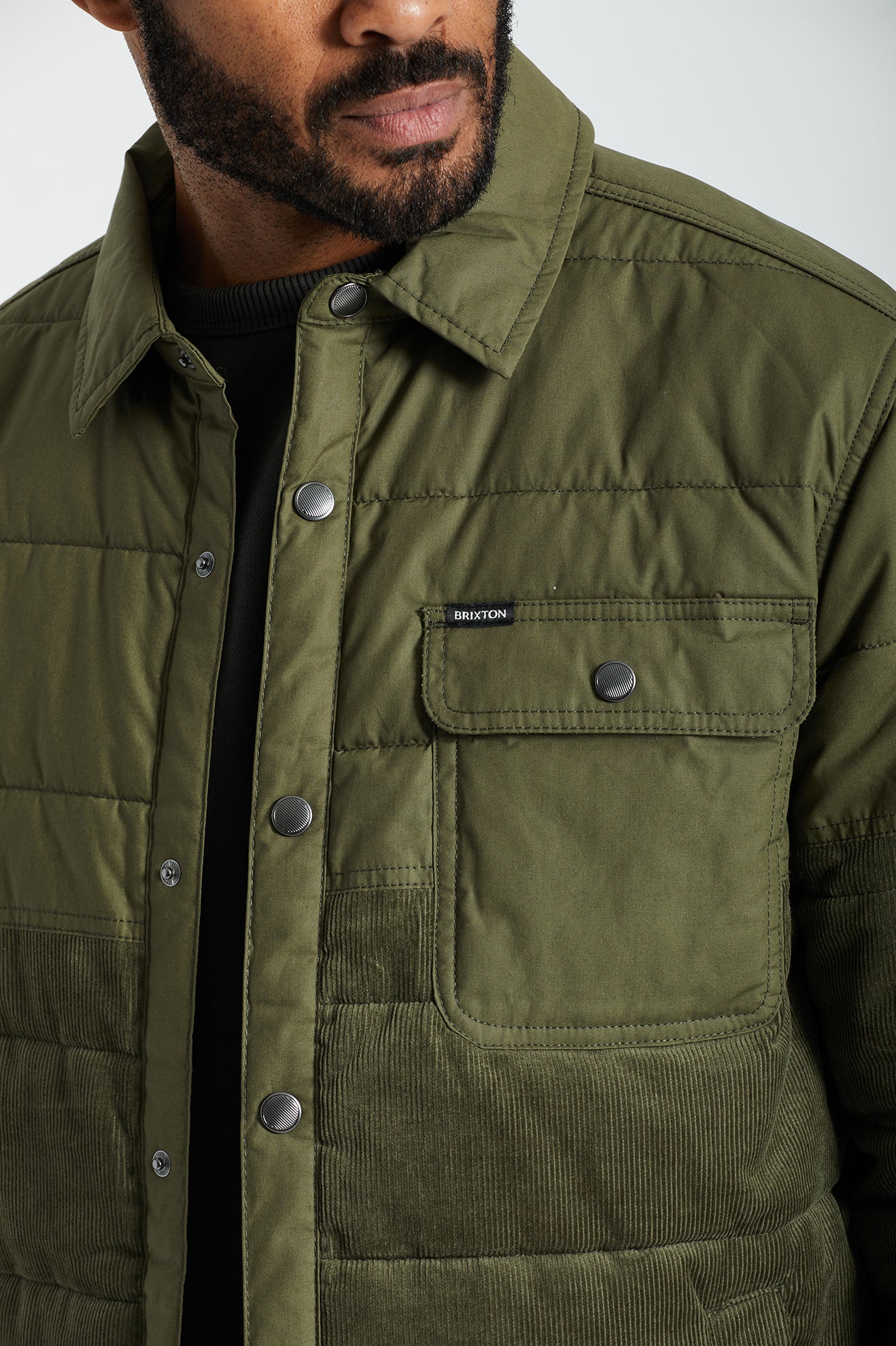 Olive Brixton Cass Men's Jackets | 058642BAJ