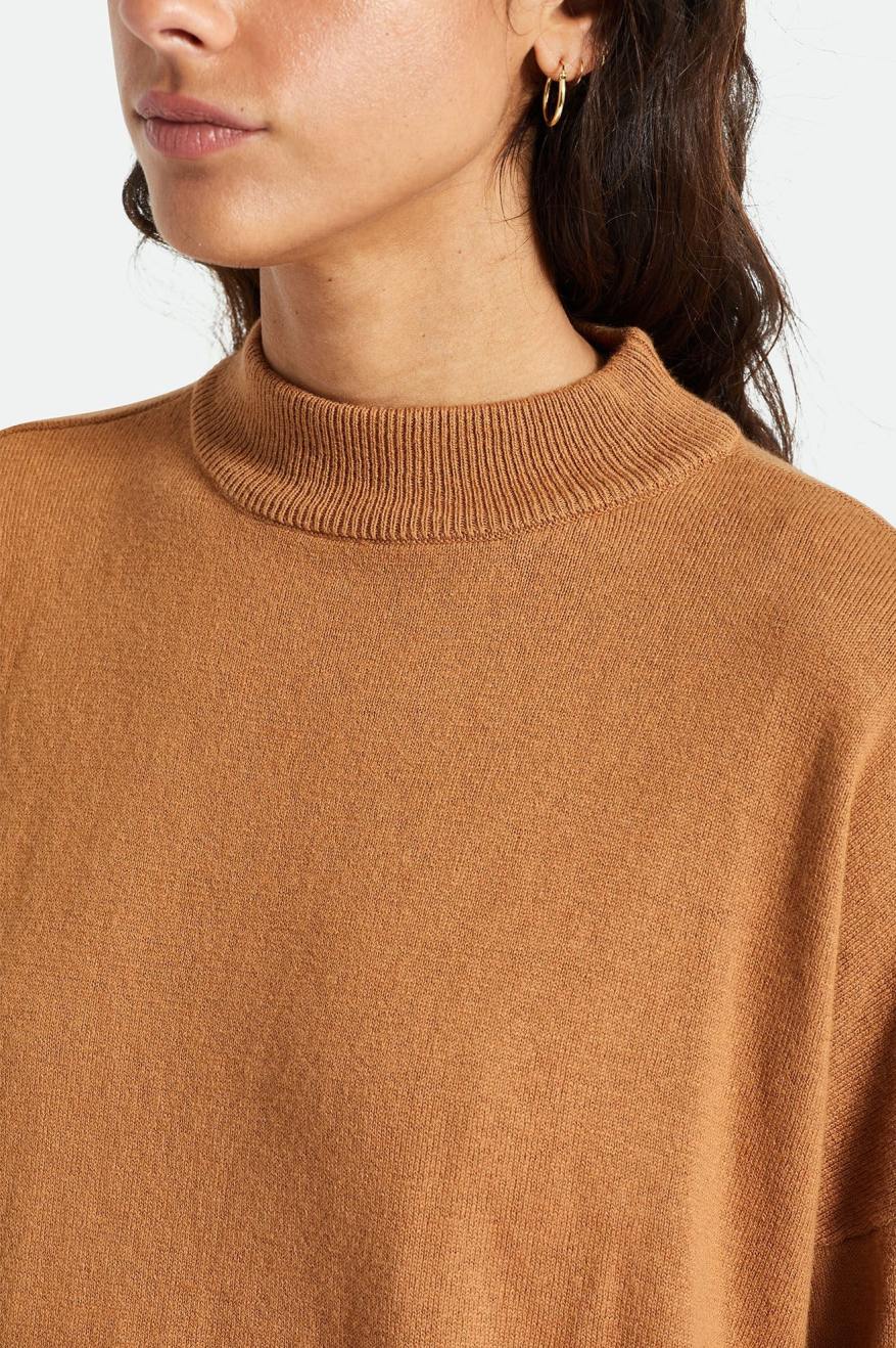 Orange Brixton Reserve Oversized Cashmere Sweater Women's Tops | 708934BJW