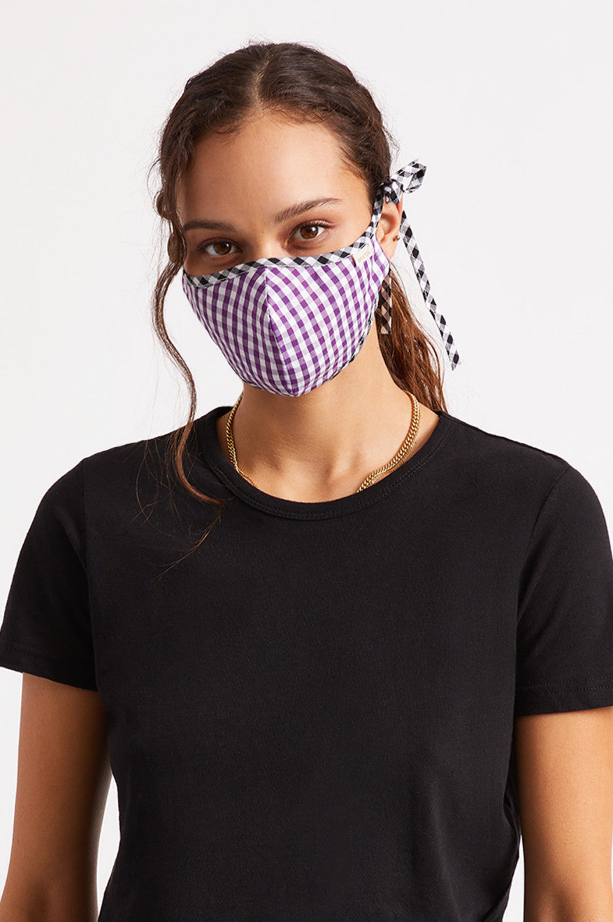 Purple Brixton Lightweight Antimicrobial Unisex Face Masks | 798564MUK