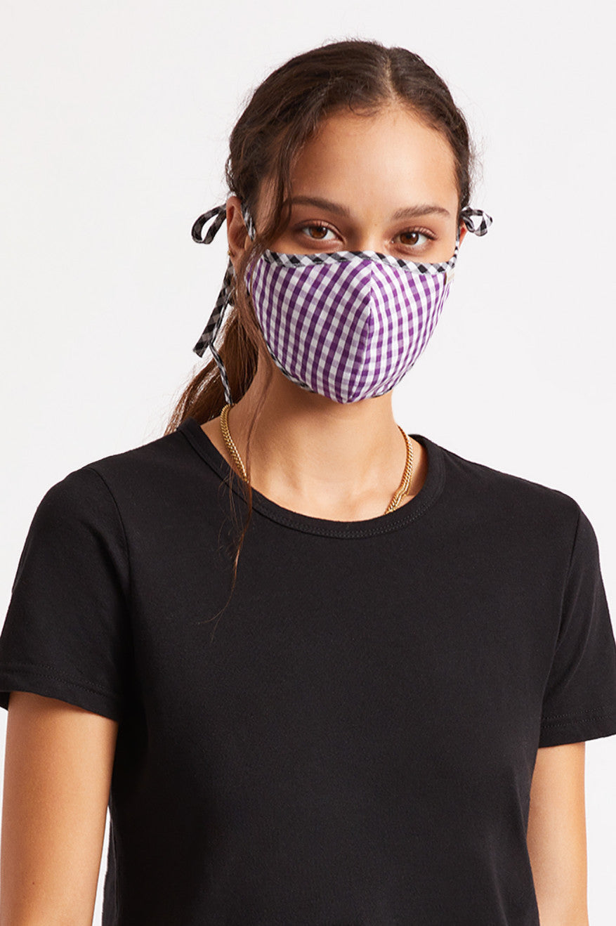 Purple Brixton Lightweight Antimicrobial Unisex Face Masks | 798564MUK