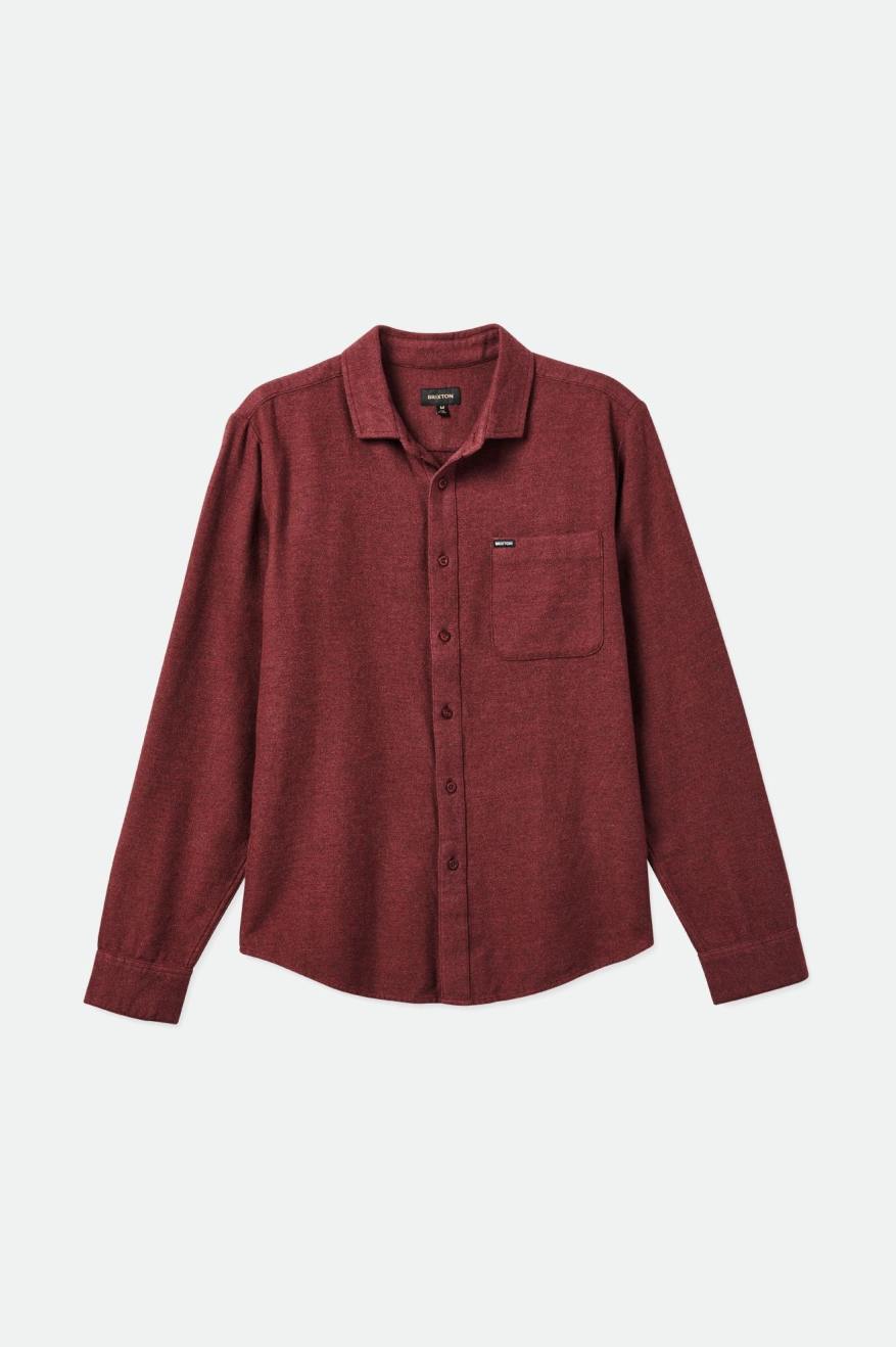 Red Brixton Bixby Reserve L/S Men's Flannels | 538194VMP