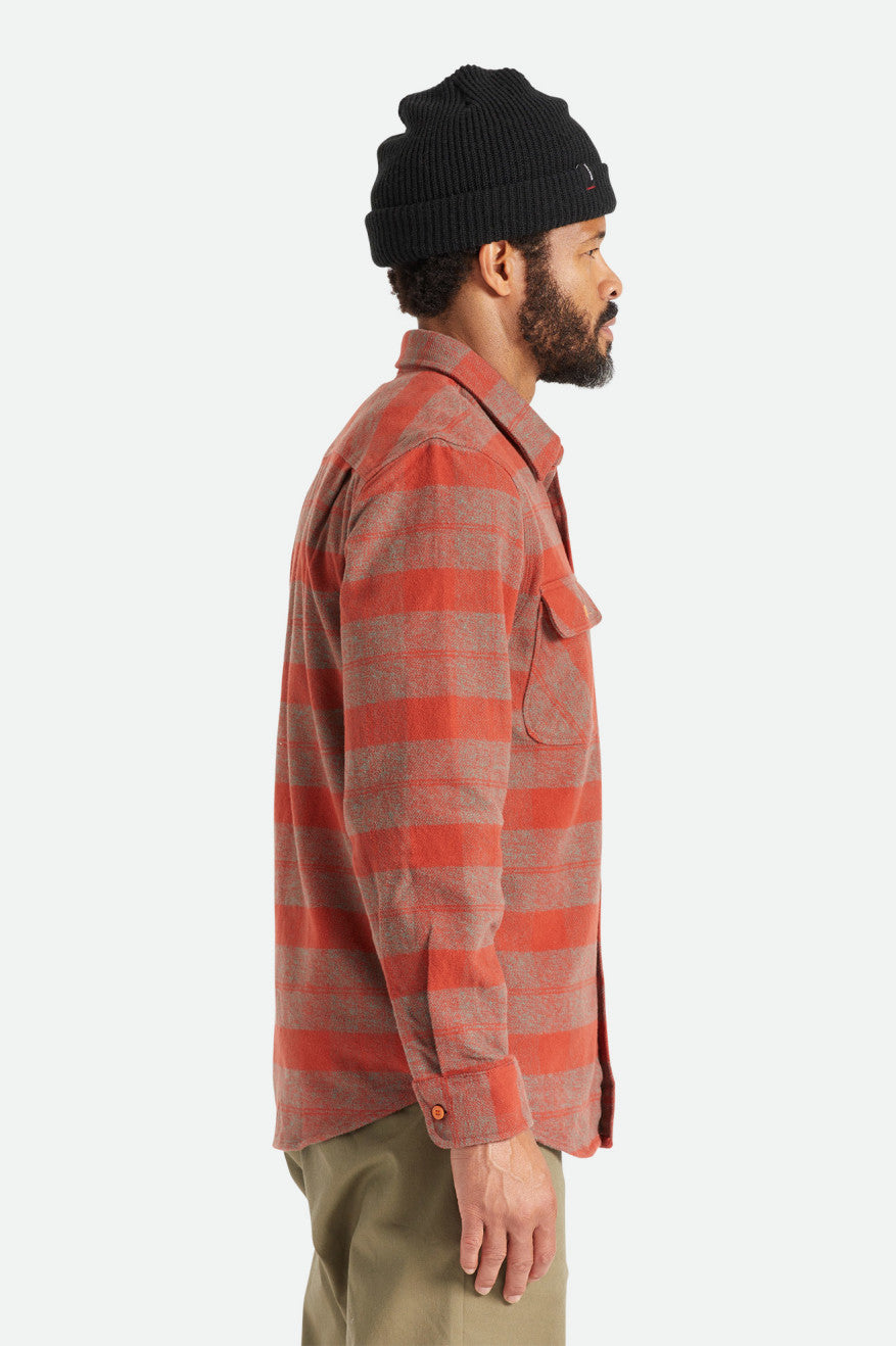 Red Brixton Bowery Heavy Weight L/S Men's Wovens | 542790WDX