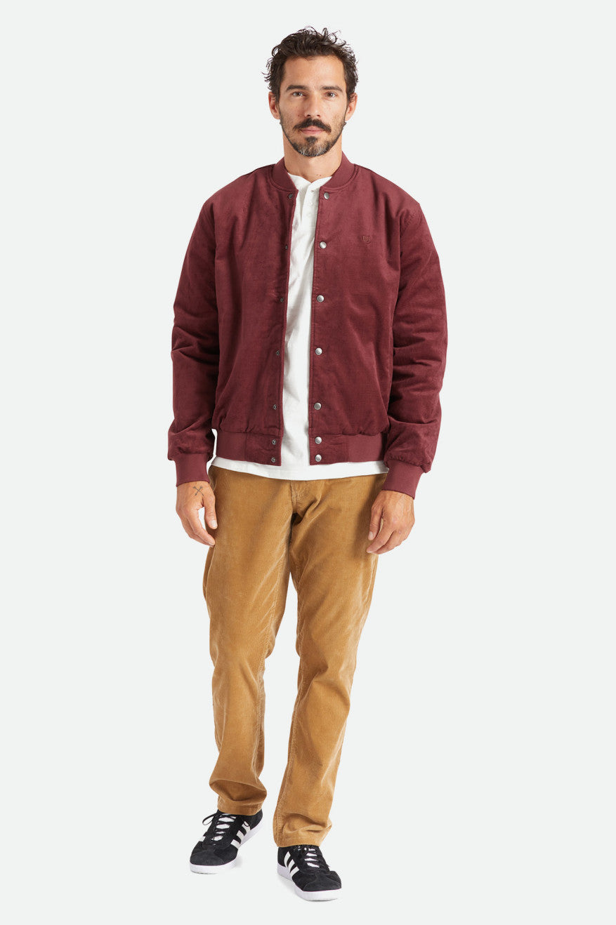 Red Brixton Dillinger Bomber Men's Jackets | 053287UOP