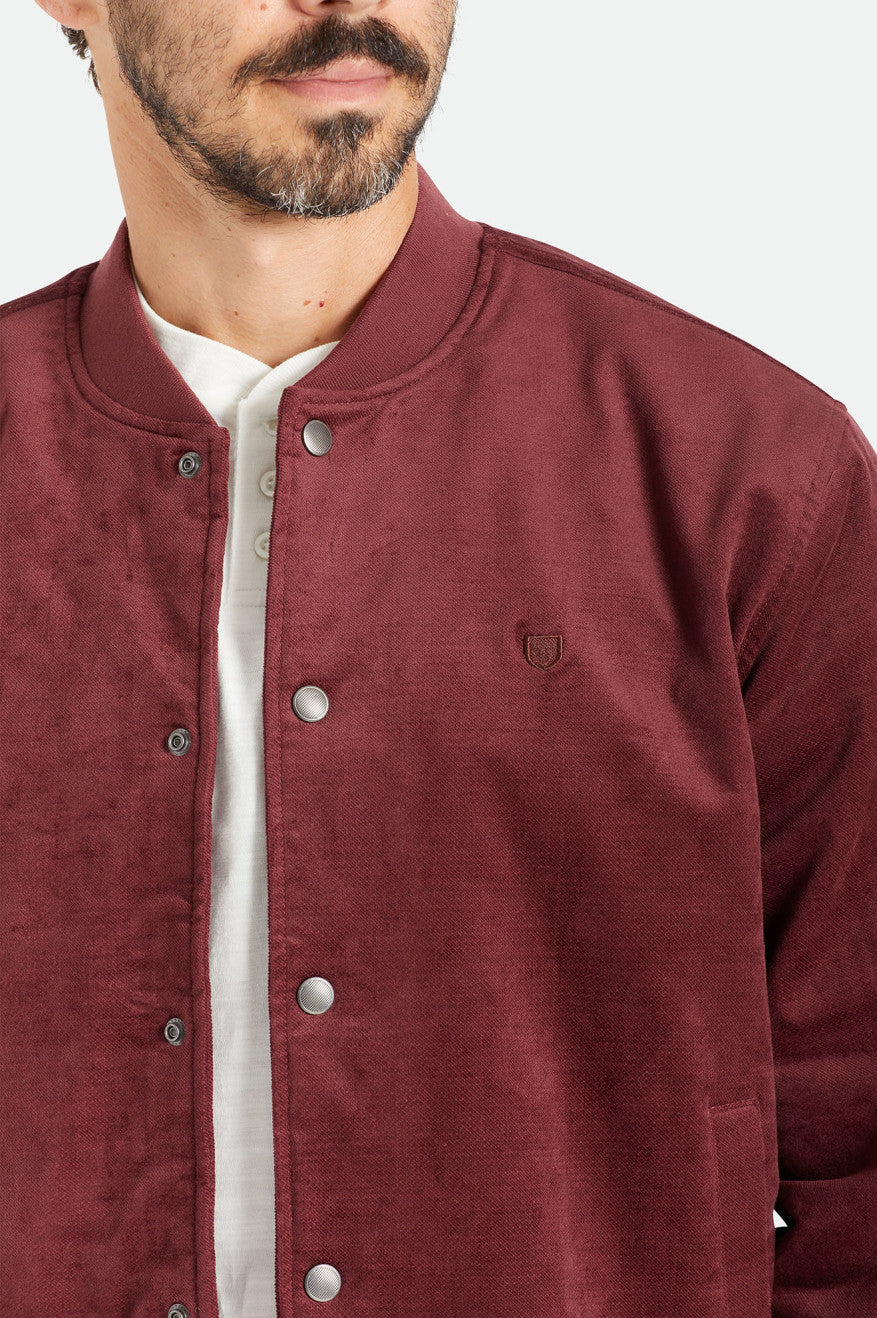 Red Brixton Dillinger Bomber Men's Jackets | 053287UOP