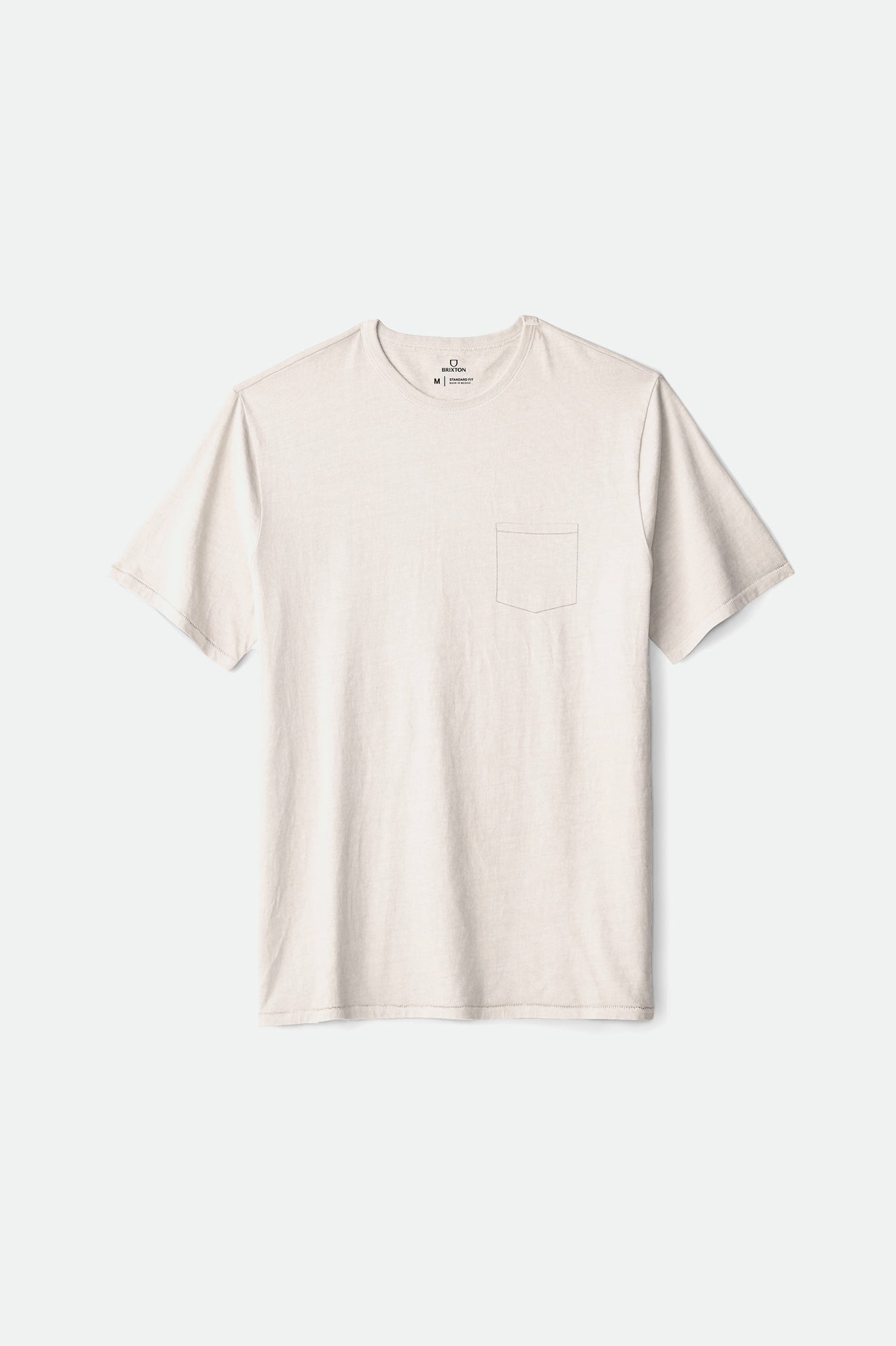 White Brixton Basic S/S Pocket Men's Tops | 645293NIB