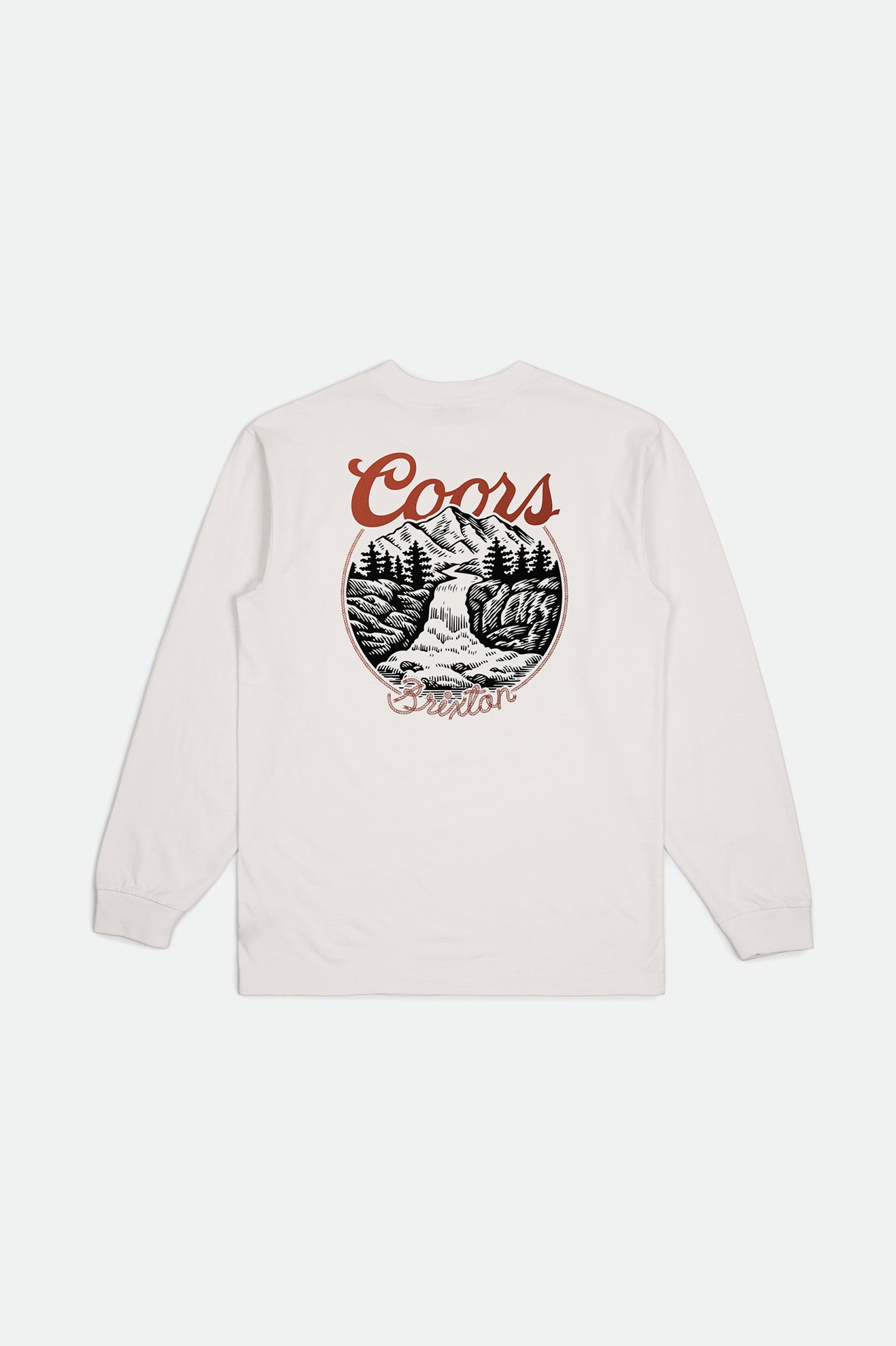 White Brixton Coors Rocky L/S Standard Men's Tops | 589241ACP