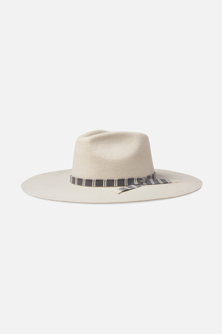 White Brixton Leigh Felt Fedora Women\'s Fedoras | 650473VRU