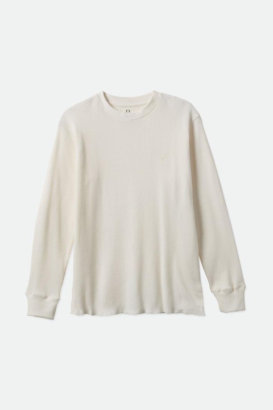 White Brixton Reserve Thermal L/S Men's Knitwear | 178596VYU